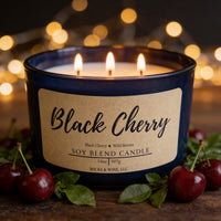 Black Cherry 3 Wick Candle