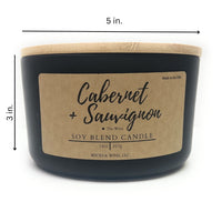 Cabernet + Sauvignon 3 Wick Candle