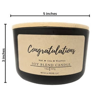 Congratulations 3 Wick Candle