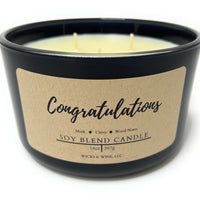 Congratulations 3 Wick Candle
