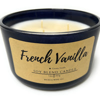 French Vanilla 3 Wick Candle
