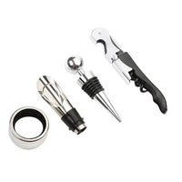 STAINLESS STEEL WINE ACCESSORY SET