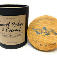 Sweet Amber & Coconut 1 Wick Candle