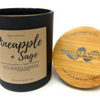 Pineapple + Sage 1 Wick Candle