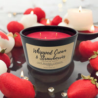 Whipped Cream & Strawberries 3 Wick Candle