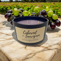 Cabernet + Sauvignon 3 Wick Candle