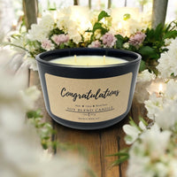 Congratulations 3 Wick Candle
