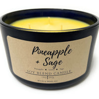 Pineapple + Sage 3 Wick Candle