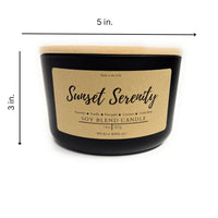 Sunset Serenity 3 Wick Candle