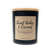 Sweet Amber & Coconut 1 Wick Candle
