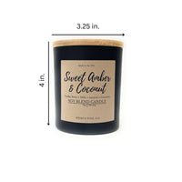 Sweet Amber & Coconut 1 Wick Candle
