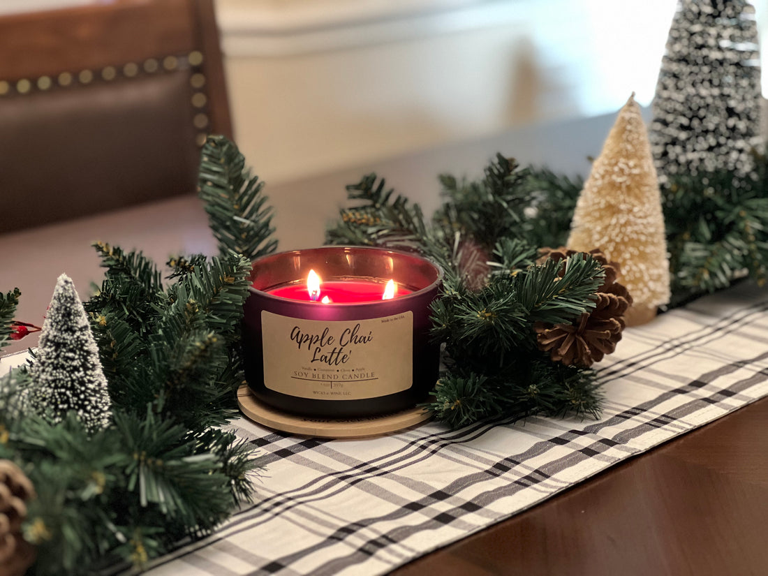 Apple Chai Latte 3 Wick Candle