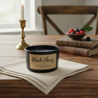 Black Cherry 3 Wick Candle