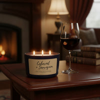 Cabernet + Sauvignon 3 Wick Candle