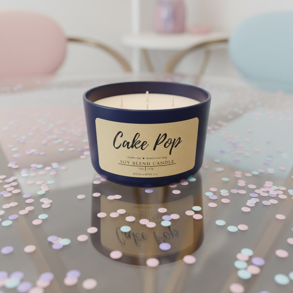 Cake Pop 3 Wick Candle