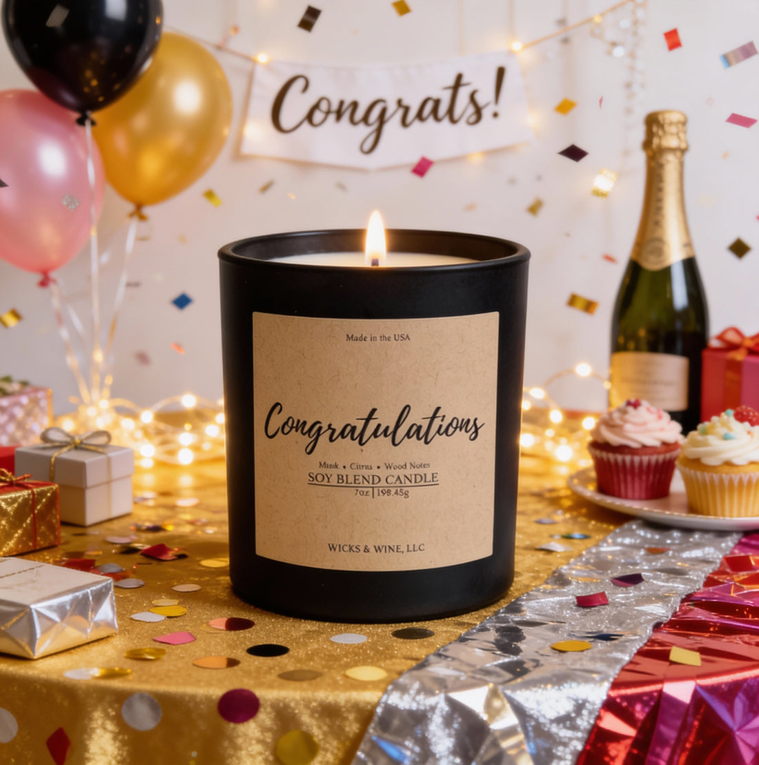 Congratulations 1 Wick Candle