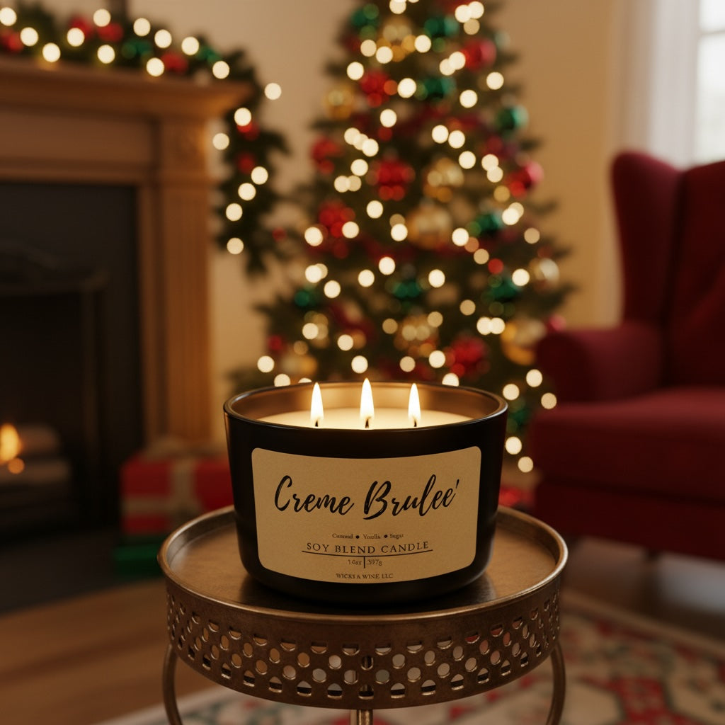 Crème Brûlée 3 Wick Candle