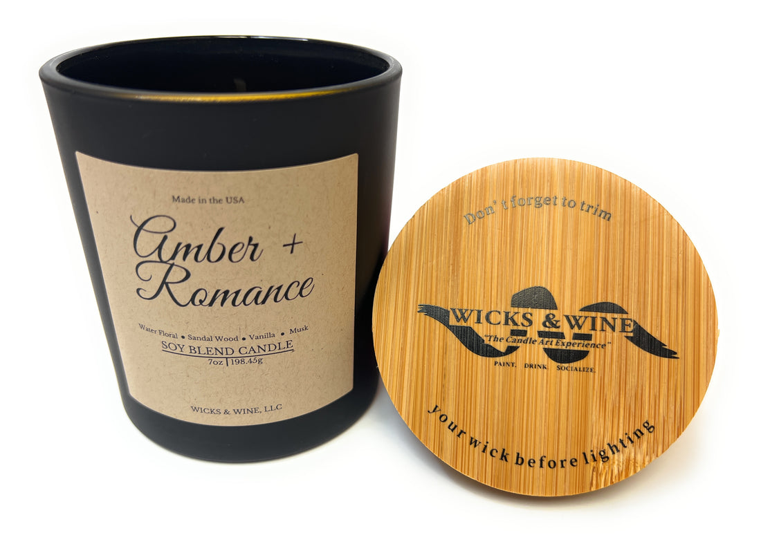 Amber + Romance 1 Wick Candle