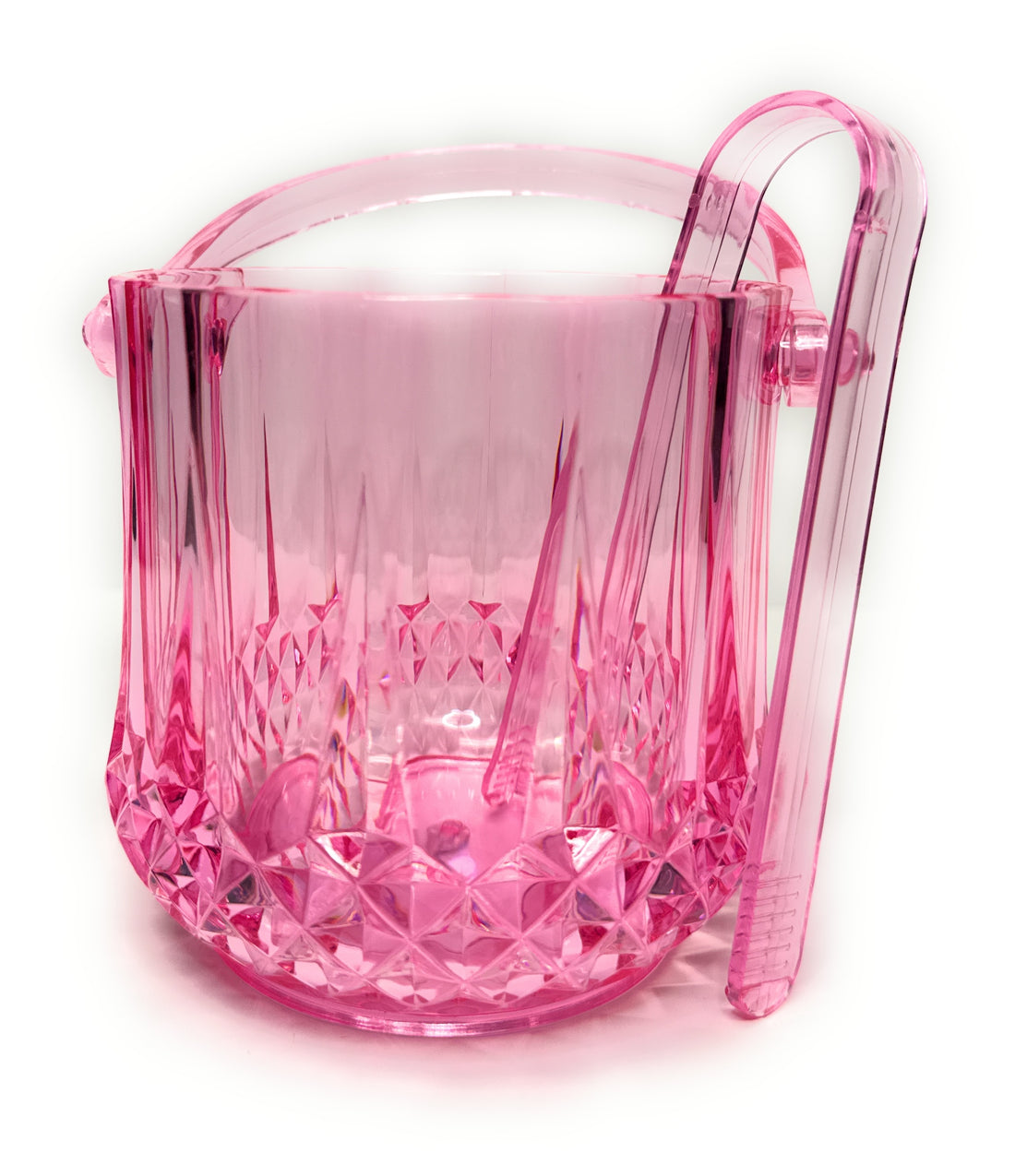 Diamond Embossed Bucket & Tongs