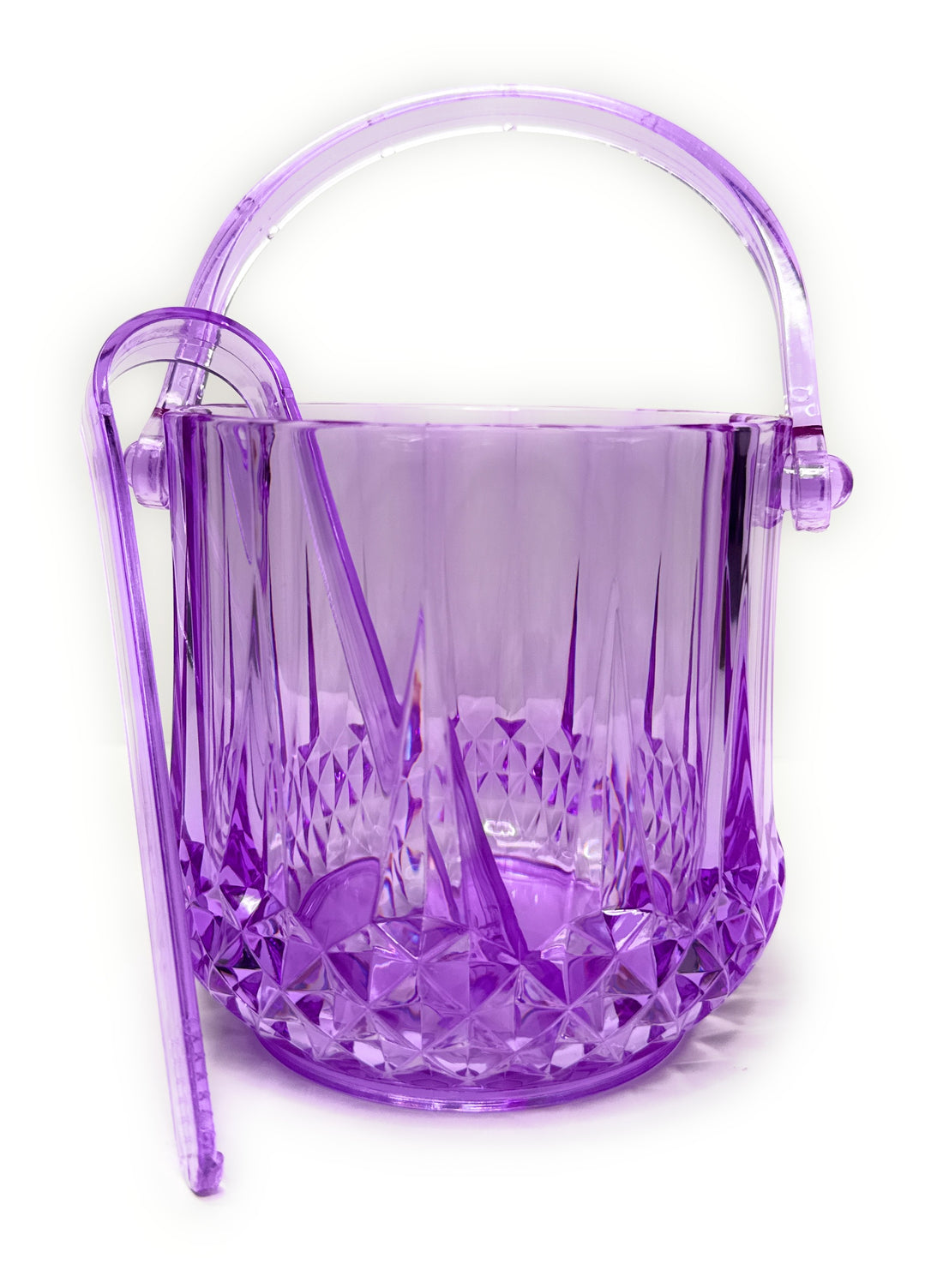 Diamond Embossed Bucket & Tongs