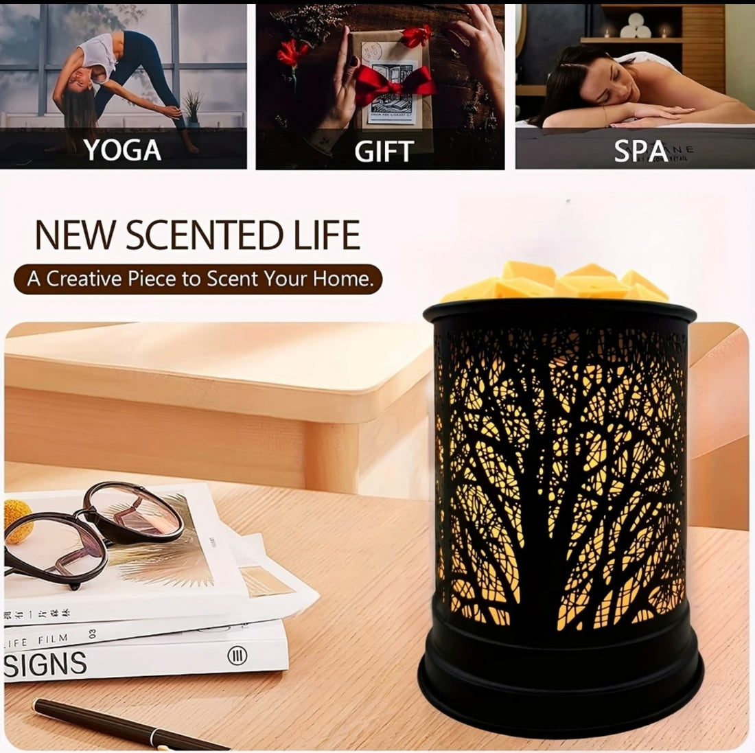 Metal Tree Branch Wax Melt Warmer
