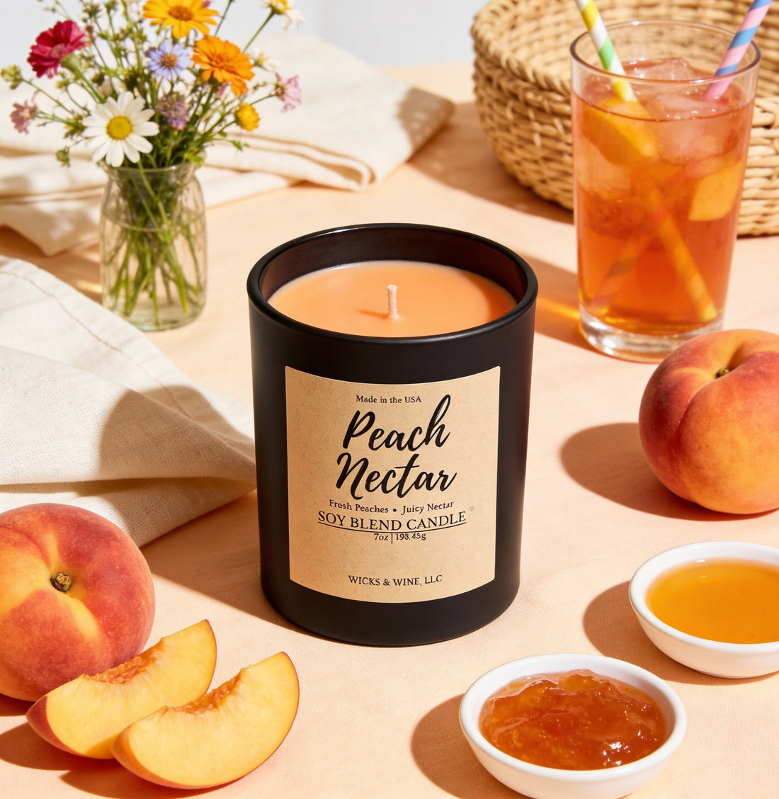 Peach Nectar 1 Wick Candle