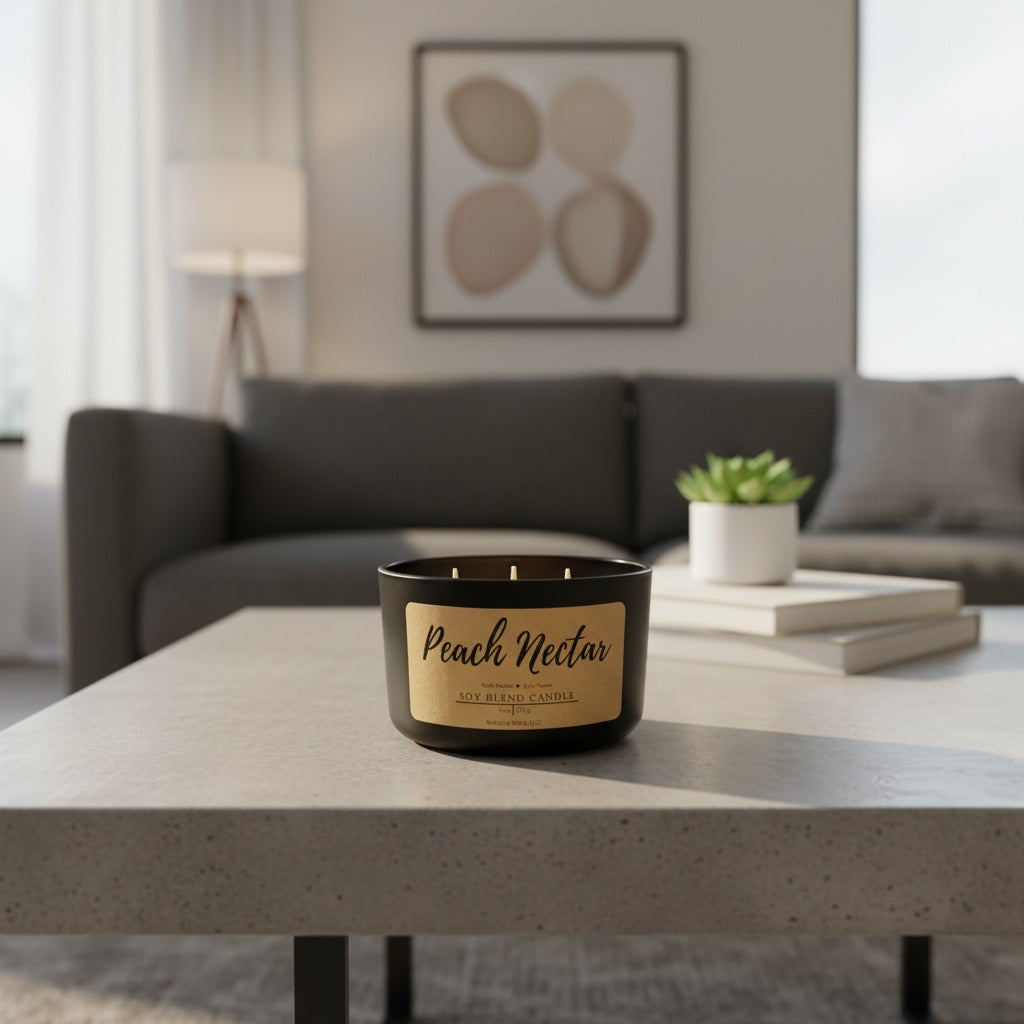 Peach Nectar 3 Wick Candle