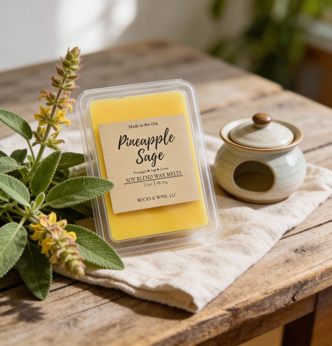 Pineapple + Sage Wax Melts