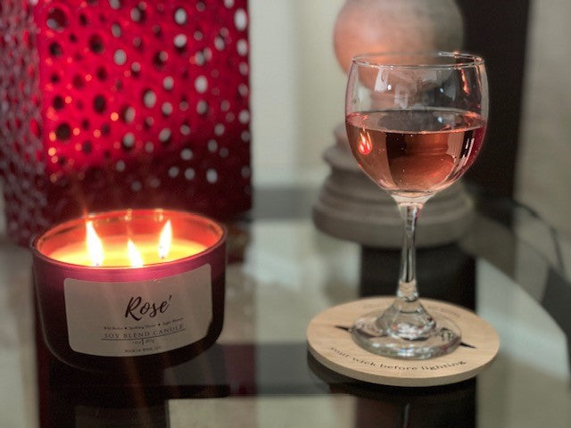 Rose’ 3 Wick Candle