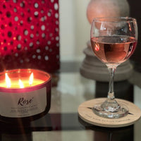 Rose’ 3 Wick Candle