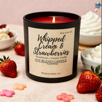 Whipped Cream & Strawberries 1 Wick Candle