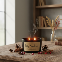 Spicy Cranberry 3 Wick Candle