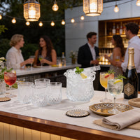 Diamond Embossed Bucket & Tongs